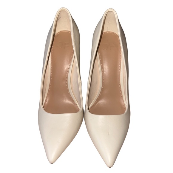 JUST FAB Gisselle Classic Pump Off- White Heels- Size 7 - Picture 5 of 8
